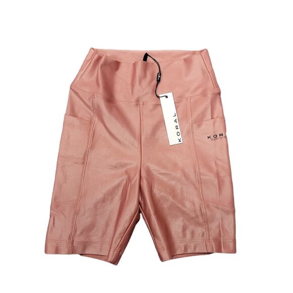 KORAL TEMPO Infinity High Rise Bike Shorts - Dusty Rose - Picture 3 of 9